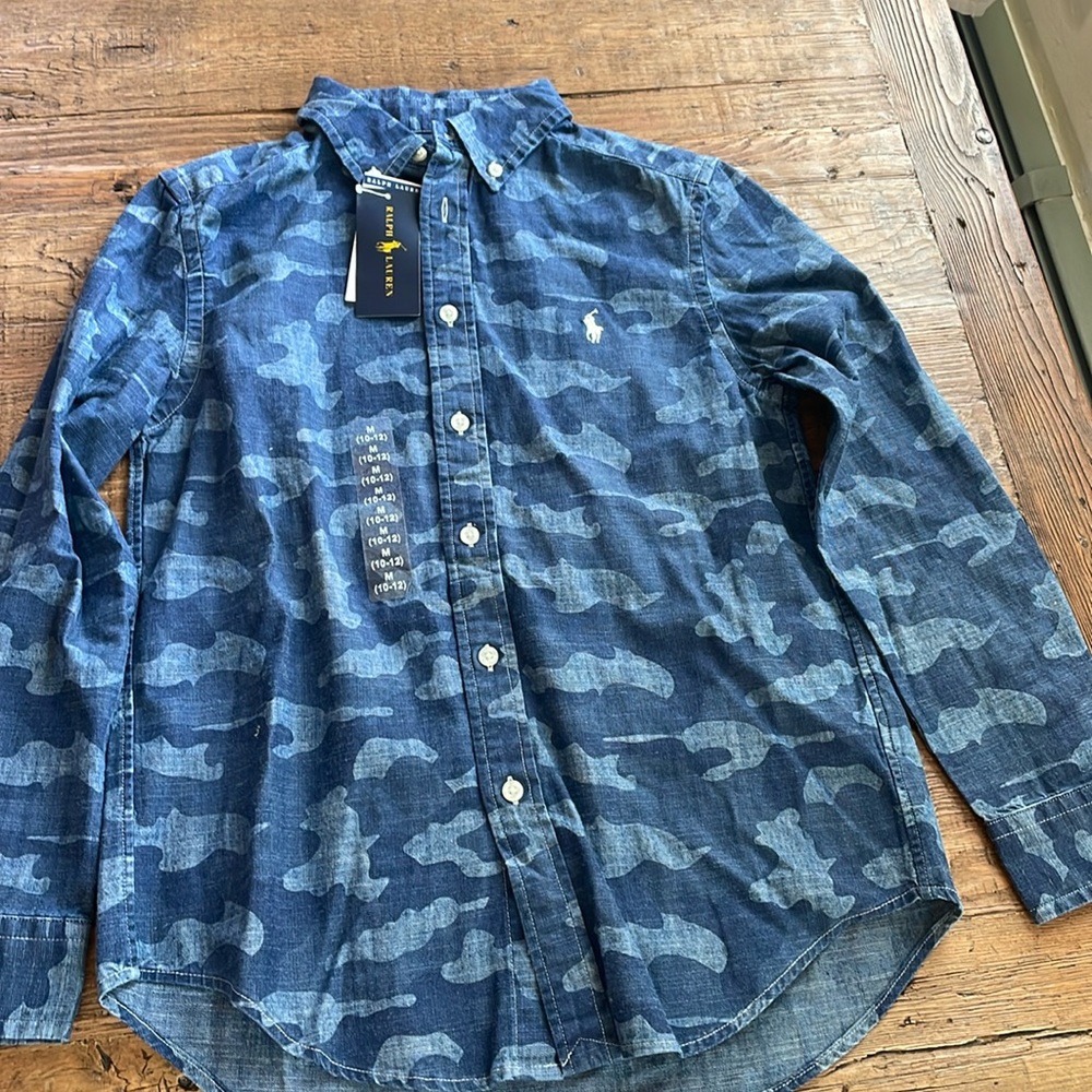 Ralph Lauren boys shirt size Med (10-12)